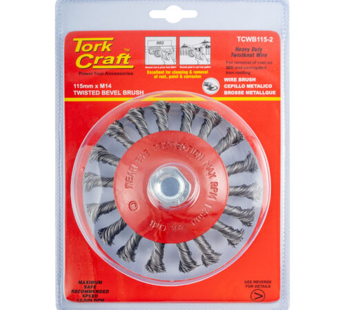 Tork Craft 115mm M14 Single Section Twisted Wire Brush