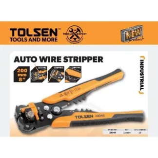 Tolsen Auto Wire Stripper 38048 200mm (8") Automatic Wire Stripping & Crimping Tool