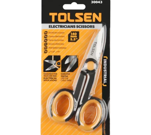 Tolsen Electricians Scissors 30043 140mm Cable Cutting Shears