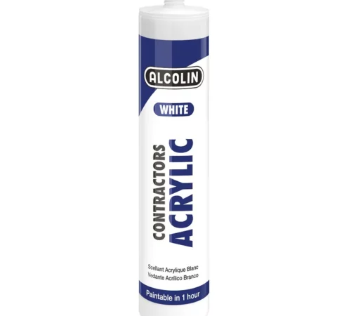 Alcolin Contractors Acrylic Sealant – White (Paintable in 1 Hour)