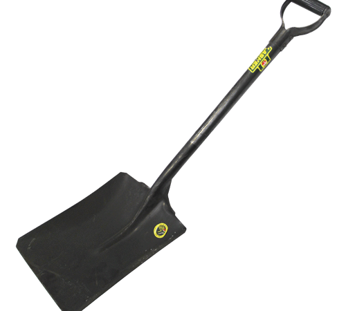 Lasher Square Mouth Shovel Heavy Duty Steel Long Handle