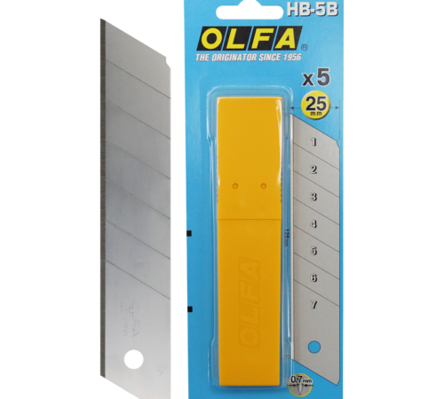 OLFA Snap-Off Blade Pack 25mm (HB-5B) – 5 Pack