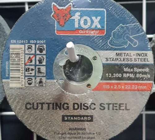 Fox Cutting Disc Steel 115mm (Metal / Inox)