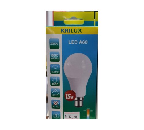 Krilux LED A60 Light Bulb – 15W B22 (1350 Lumens)