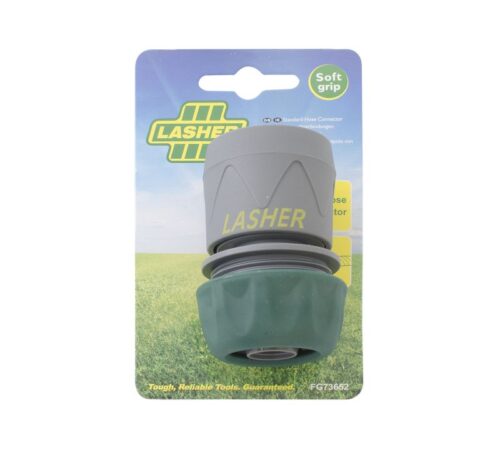 Lasher Hose Connector 19mm 3/4" Quick Connect Soft Grip