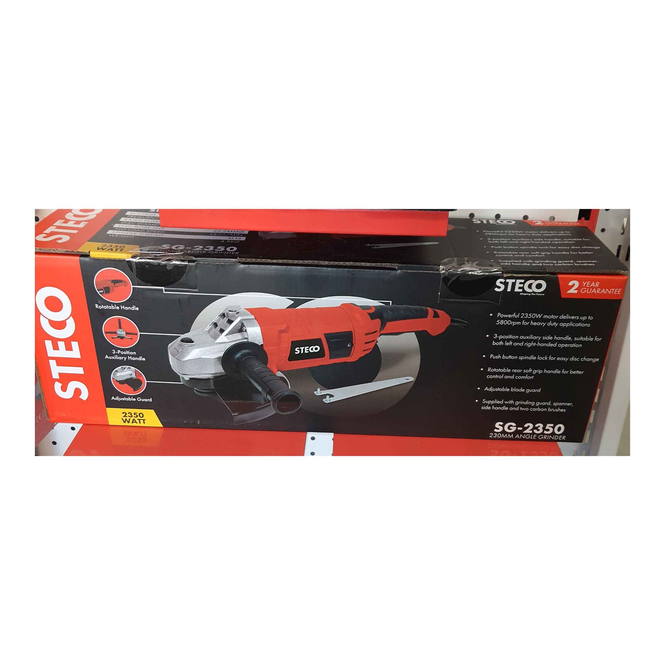 STECO SG-2350 2350W 230mm Angle Grinder