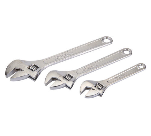 Tolsen 3-Piece Adjustable Wrench Set (6", 8", 10") – Model 15007