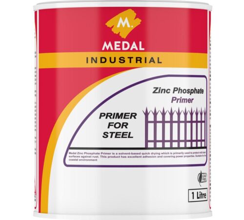 Medal Industrial Zinc Phosphate Primer – Red Oxide / Grey (1L)