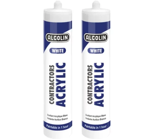 Alcolin Contractors Silicone Sealant – White / Black (Mould Resistant)